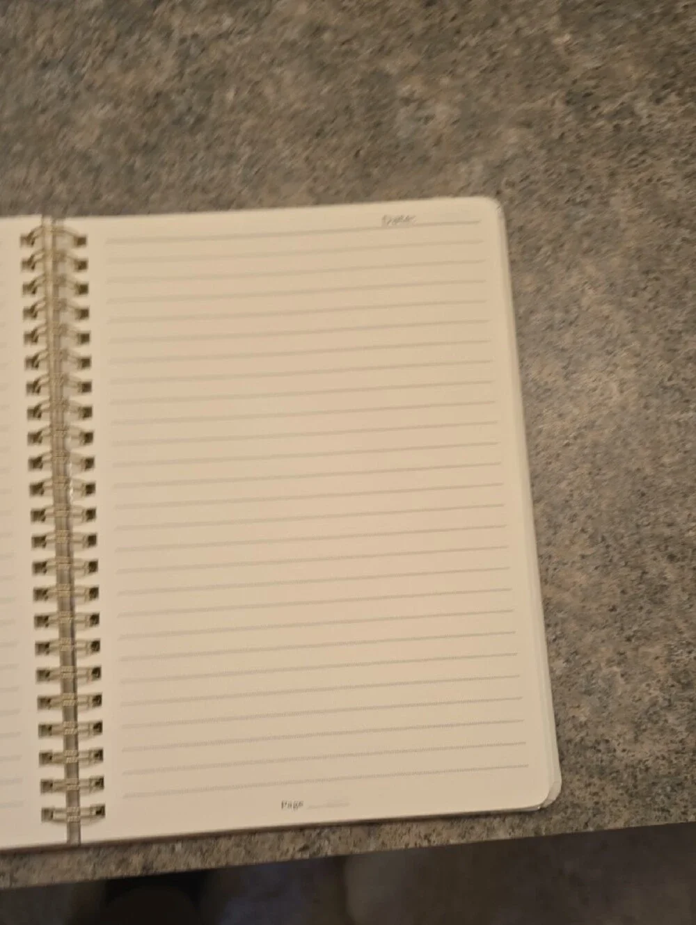 Blank Spiral Notebook - Cream Cover